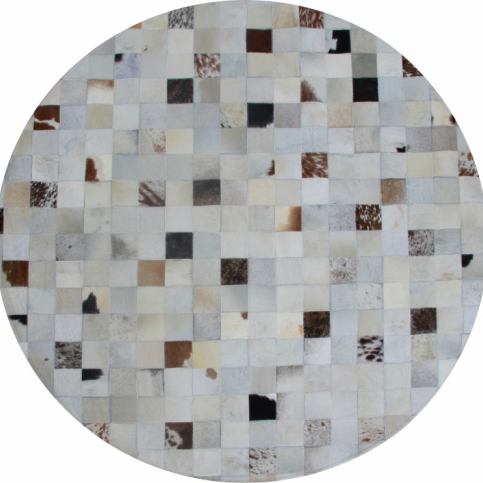Luxusní koberec, pravá kůže, 150x150, KŮŽE TYP 10 - M DUM.cz