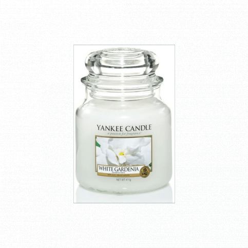 Vonná svíčka Yankee Candle White Gardenia, střední - Designovynabytek.cz