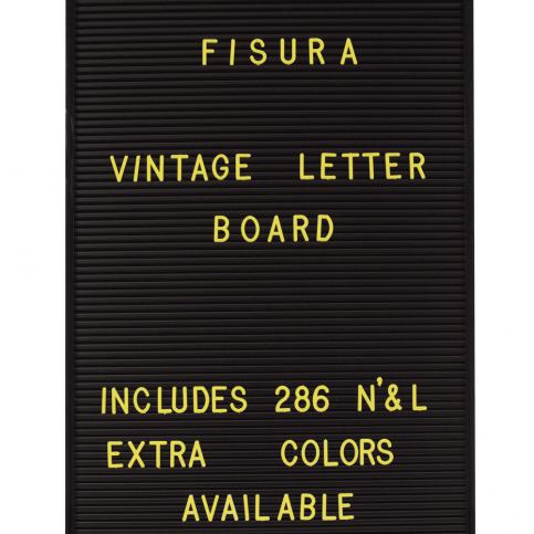 Sada 286 žlutých písmen na tabuli Fisura Vintage - Bonami.cz