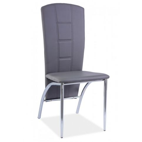 Casarredo Jídelní čalouněná židle H-120 šedá - ATAN Nábytek