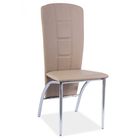 Casarredo Jídelní čalouněná židle H-120 tmavě béžová - ATAN Nábytek