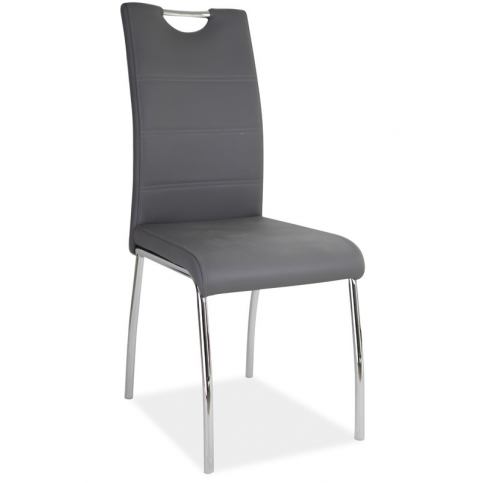 Casarredo Jídelní čalouněná židle H-822 šedá - ATAN Nábytek