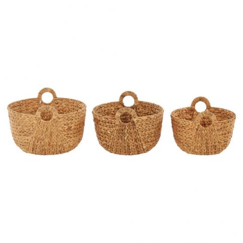 Set 3 pletených košíků z vodního hyacintu Premier Housewares Fish Bone - Bonami.cz