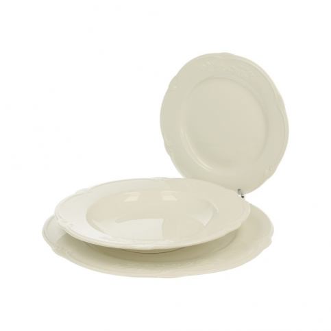 18dílný bílý porcelánový jídelní set Duo Gift Luxury - Bonami.cz
