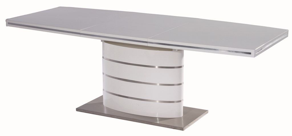 Casarredo Jídelní stůl FANO 160 bílý rozkládací - ATAN Nábytek