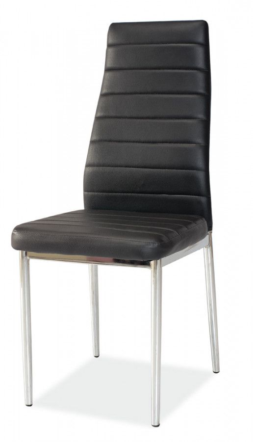 Casarredo Jídelní čalouněná židle H-261 černá - ATAN Nábytek