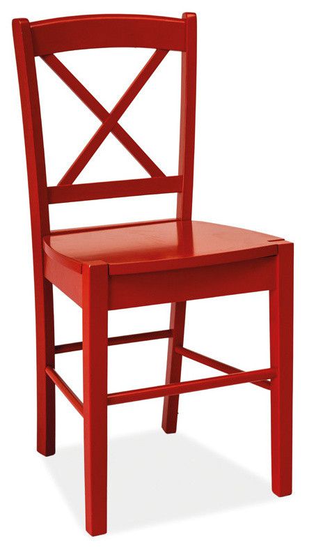 Casarredo Jídelní dřevěná židle CD-56 červená - ATAN Nábytek