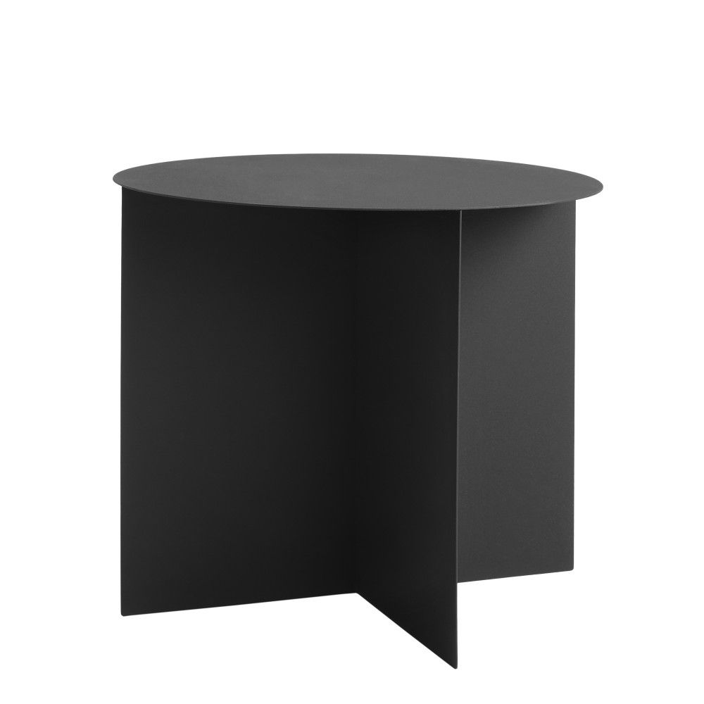 Nordic Design Černý kovový konferenční stolek Elion Ø 50 cm - Designovynabytek.cz