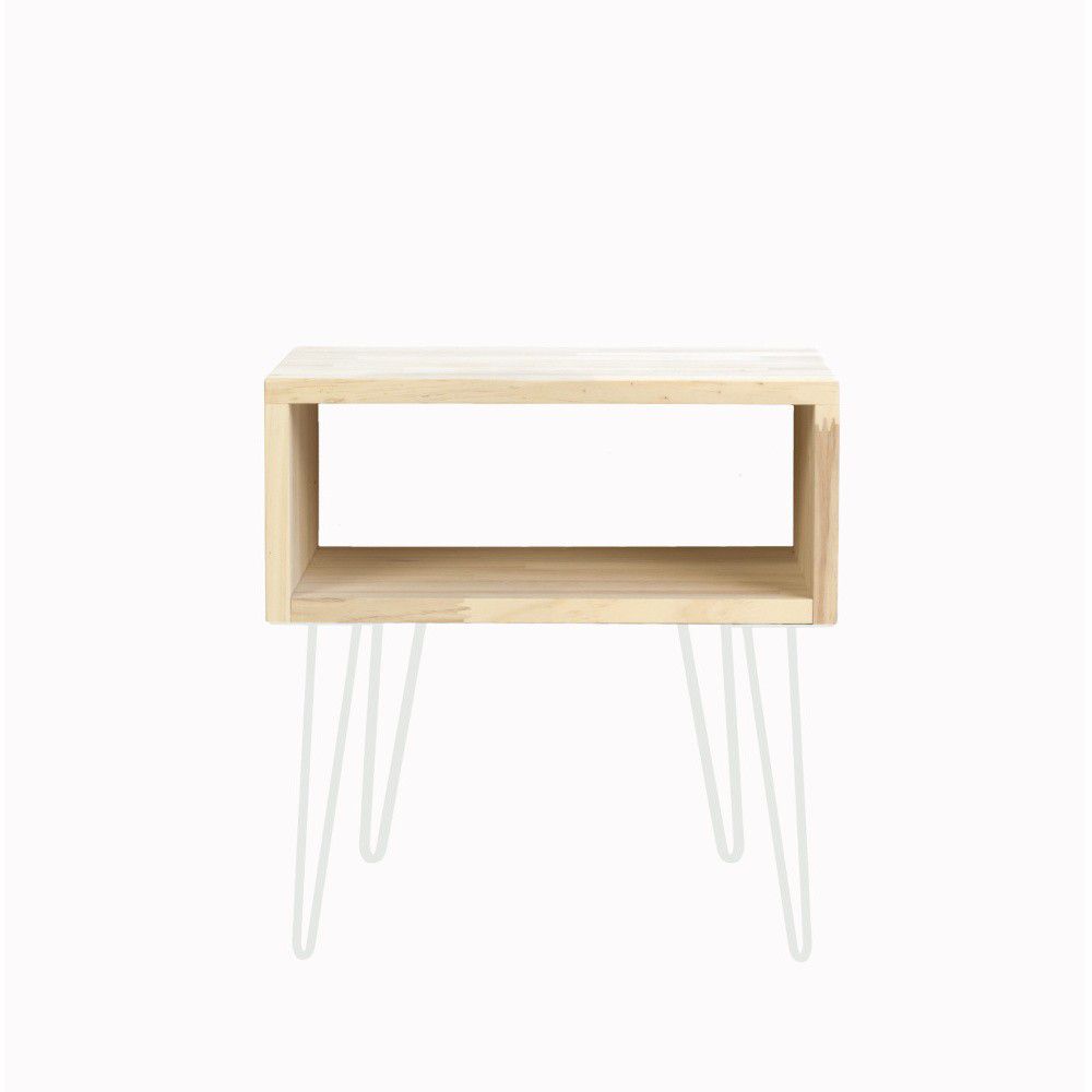 Odkládací stolek s bílými nohami Really Nice Things, výška 63 cm - Bonami.cz