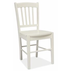 Casarredo Jídelní dřevěná židle CD-57 bílá