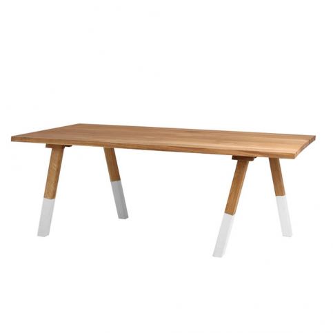 Jídelní stůl v dekoru dubového dřeva Custom Form Wolker, délka 200 cm - Bonami.cz