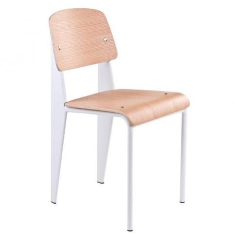 Designová židle Standard, přírodní/bílá - Designovynabytek.cz