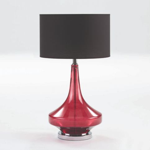 Červená skleněná stolní lampa bez stínidla Thai Natura, výška 53 cm - Bonami.cz