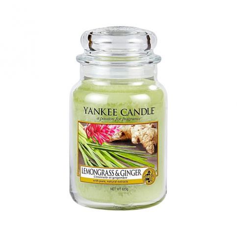 Vonná svíčka Yankee Candle Lemongrass & Ginger, velká - Designovynabytek.cz