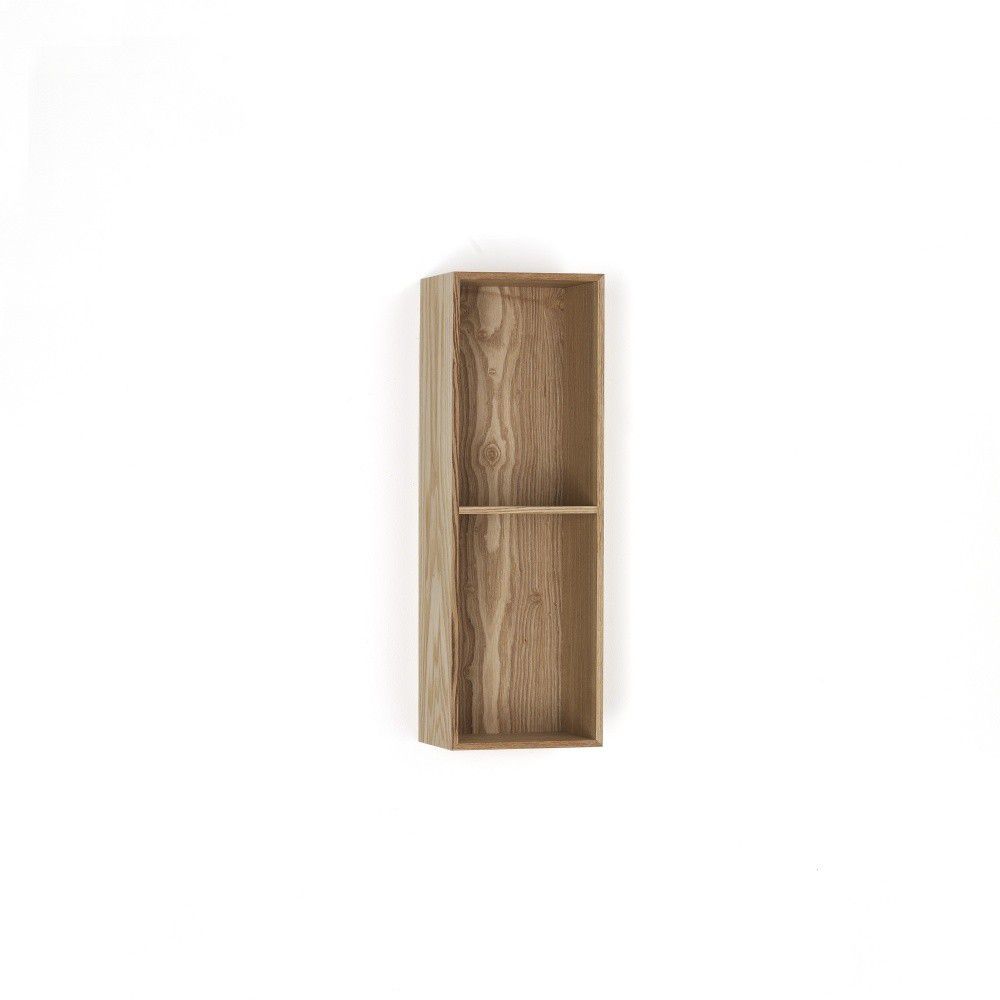 Dřevěná polička s 2 úložnými prostory Tomasucci Billa, 60 x 15 x 20 cm - Bonami.cz