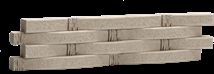 Kamenný obklad Vaspo Decorstone Ratan hnědošedá 8,8x39 cm V54103 - Siko - koupelny - kuchyně