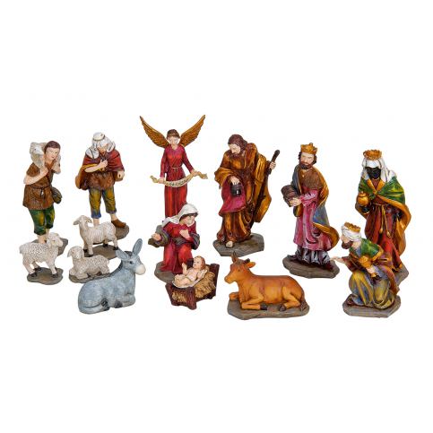 Kolekce vánočních figurek, 14 kusů - Velký Košík