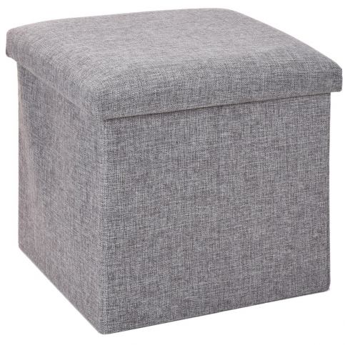 Úložný sedací box Tessile šedá, 38 x 38 x 38 cm  - 4home.cz