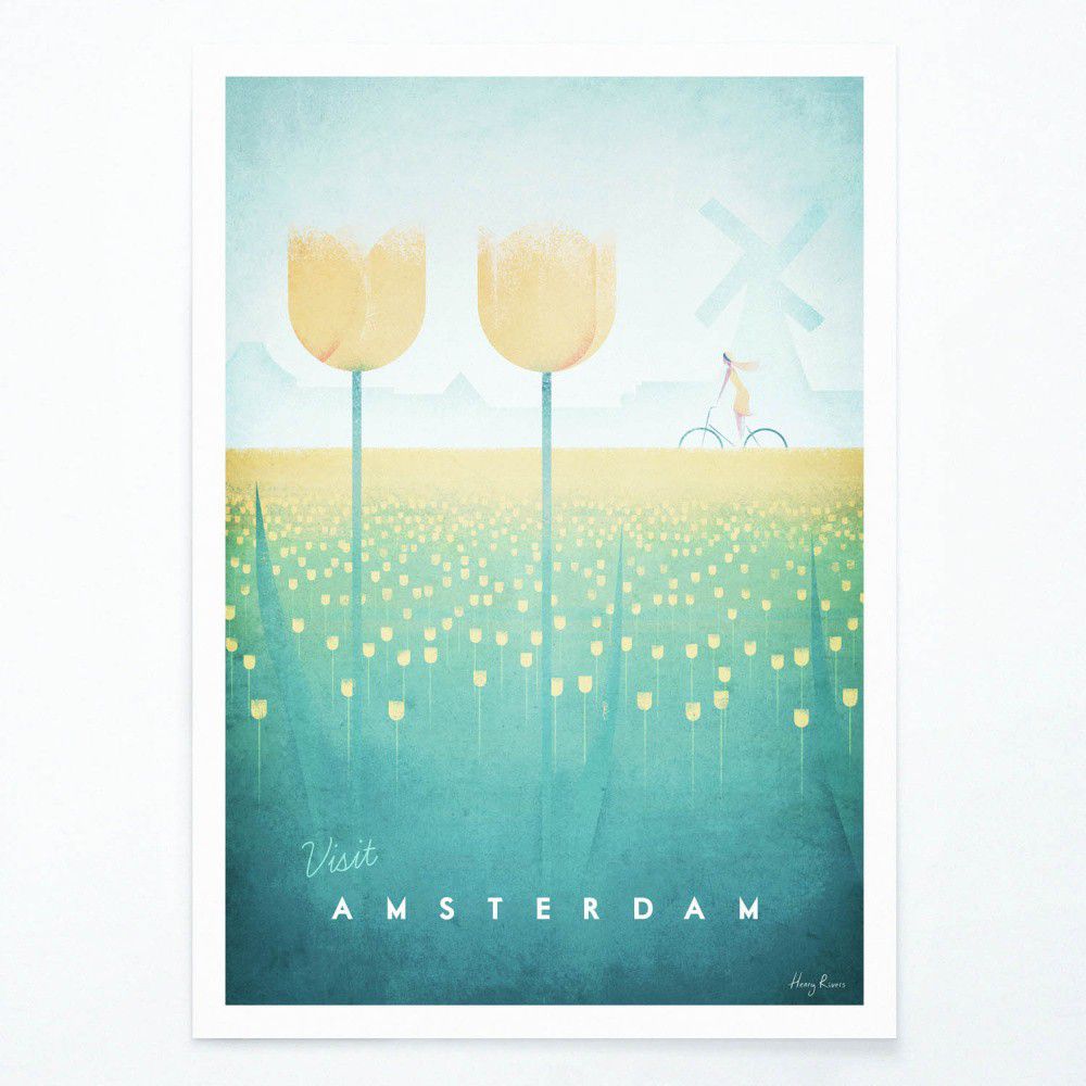 Plakát Travelposter Amsterdam, 50 x 70 cm - Bonami.cz