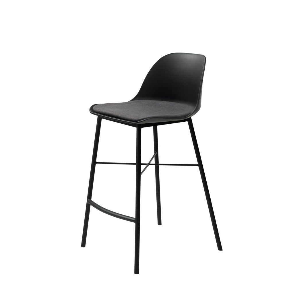 Černá barová židle Unique Furniture Whistler - Bonami.cz