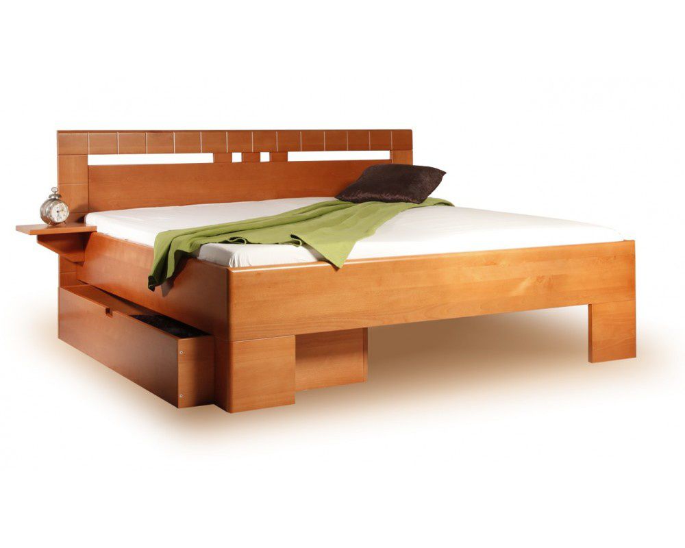 Masivní postel s úložným prostorem Varezza 1 - 160/180 x 200cm - 160 x 200cm - Nábytek Harmonia s.r.o.