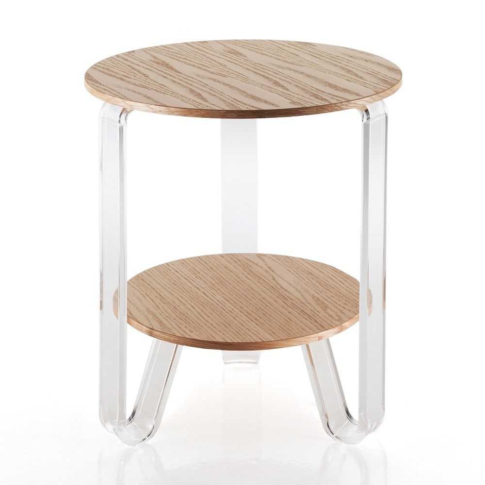 Dřevěný odkládací stolek Tomasucci Poole, ⌀ 48 cm - Bonami.cz