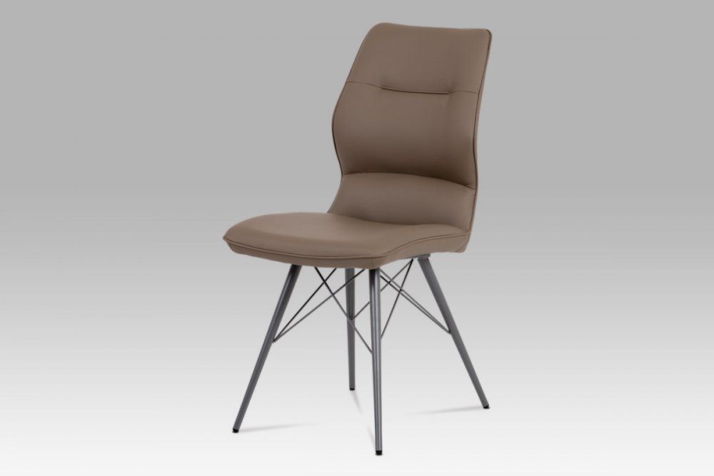 Jídelní židle HC-781 CAP cappuccino / matná šedá Autronic - DEKORHOME.CZ