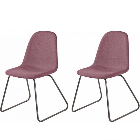 Sada 2 růžových jídelních židlí Støraa Colombo - Bonami.cz