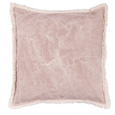 Růžový polštář Clayre & Eef Velvet, 45 x 45 cm - Bonami.cz