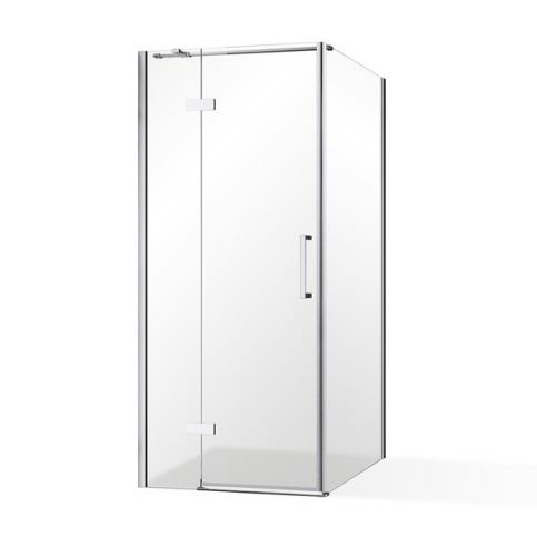 Jednokřídlé sprchové dveře OBDNL(P)1 s pevnou stěnou OBDB Čtvercový sprchový kout pravými dveřmi 900 - Aquakoupelna.cz