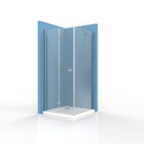 Sprchové dveře Siko SK skládací 100 cm, čiré sklo, chrom profil, univerzální SIKOSK100STENASK80 - Siko - koupelny - kuchyně
