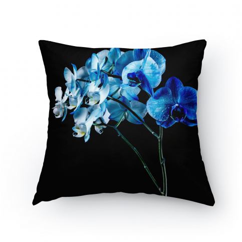 Polštářek - Modrá orchidej - PopyDesign - Popydesign
