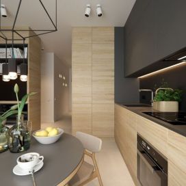 Moderní dřevěná kuchyň