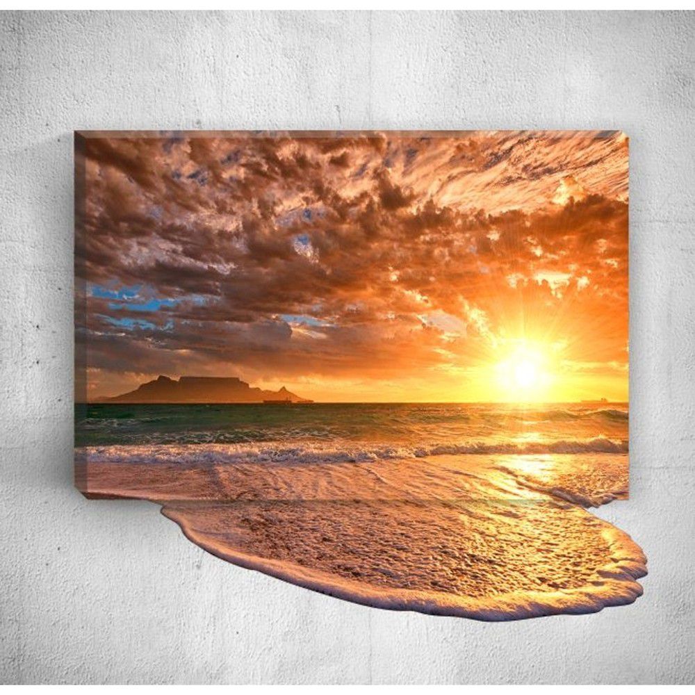 Nástěnný 3D obraz Mosticx Sea Sunset, 40 x 60 cm - Bonami.cz