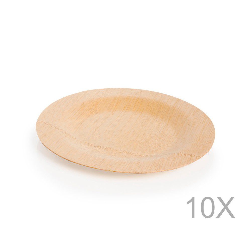 Sada 10 jednorázových talířů z bambusu Bambum - Bonami.cz