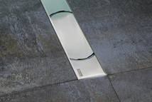 Sprchový žlab Ravak Chrome 85 cm nerez lesk obloučky X01427 - Siko - koupelny - kuchyně