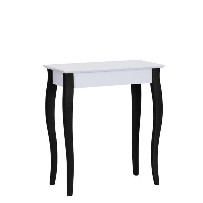 Bílý konzolový stolek s černými nohami Ragaba Lilo, šířka 65 cm - Favi.cz