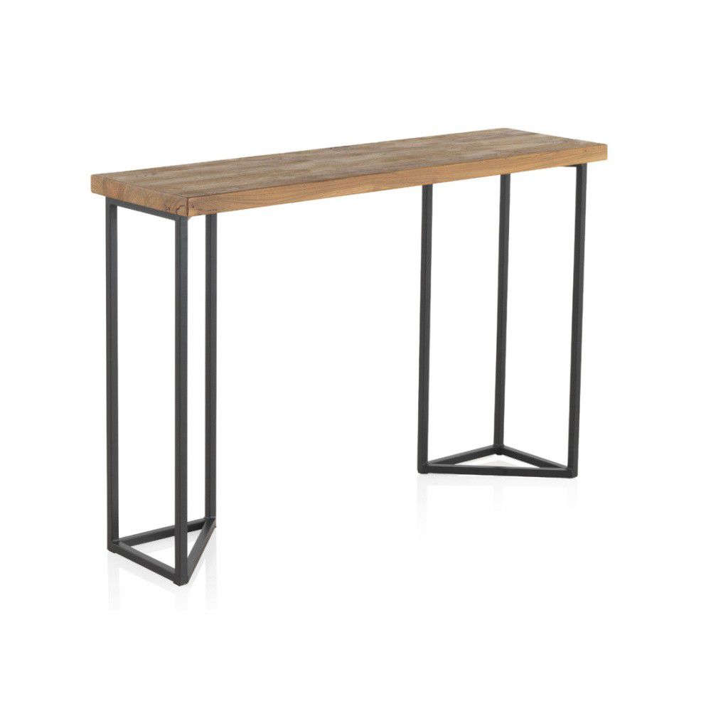Konzolový stolek s deskou z jilmového dřeva Geese Lorena, výška 83 cm - Bonami.cz