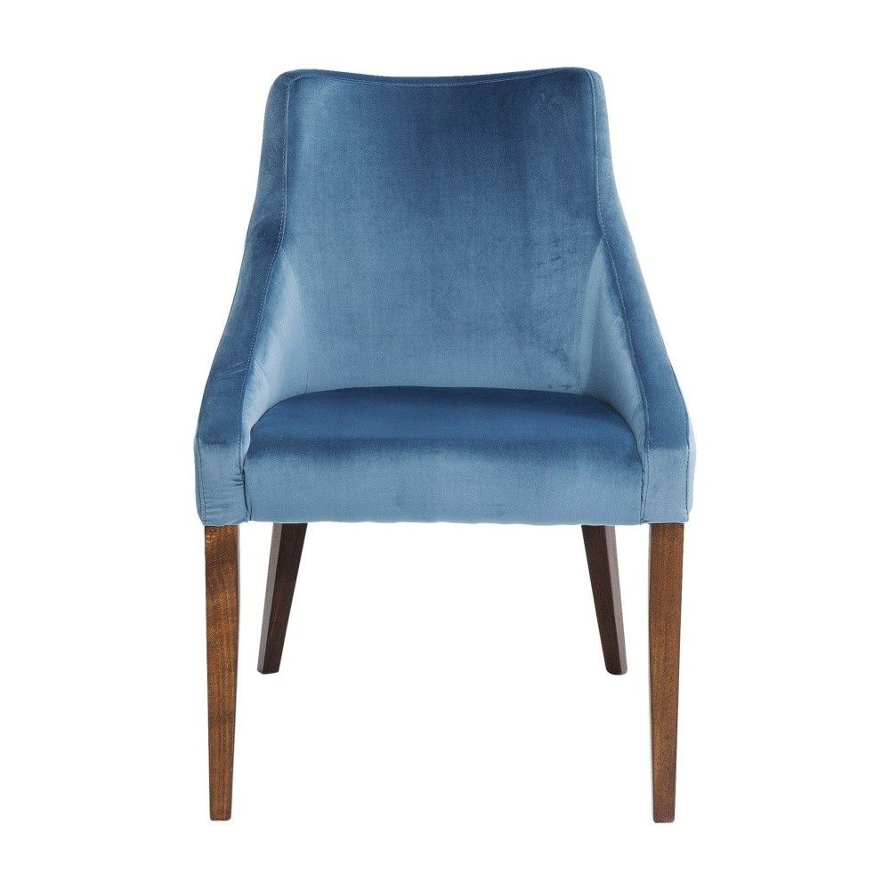 Modrá  čalouněná jídelní židle Mode Velvet - KARE
