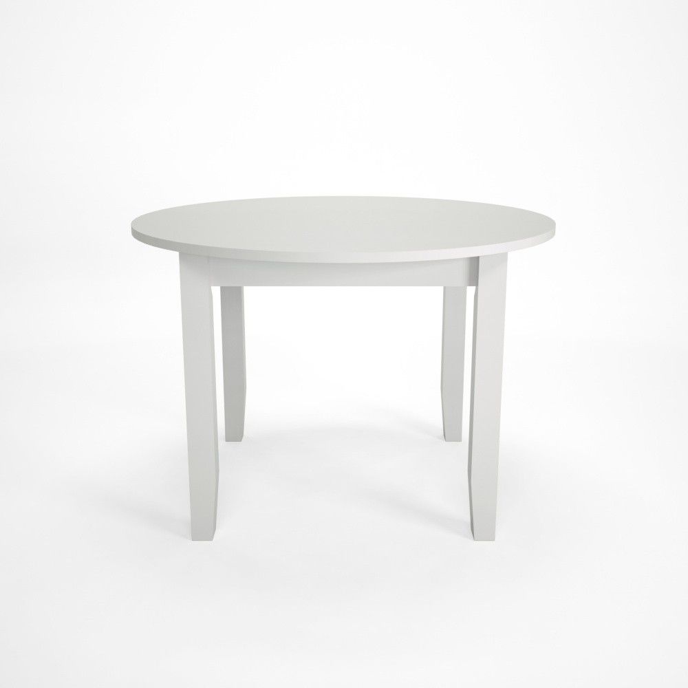 Bílý jídelní rozkládací stůl z bukového dřeva Artemob Lass, Ø 110 x 75 cm - Bonami.cz