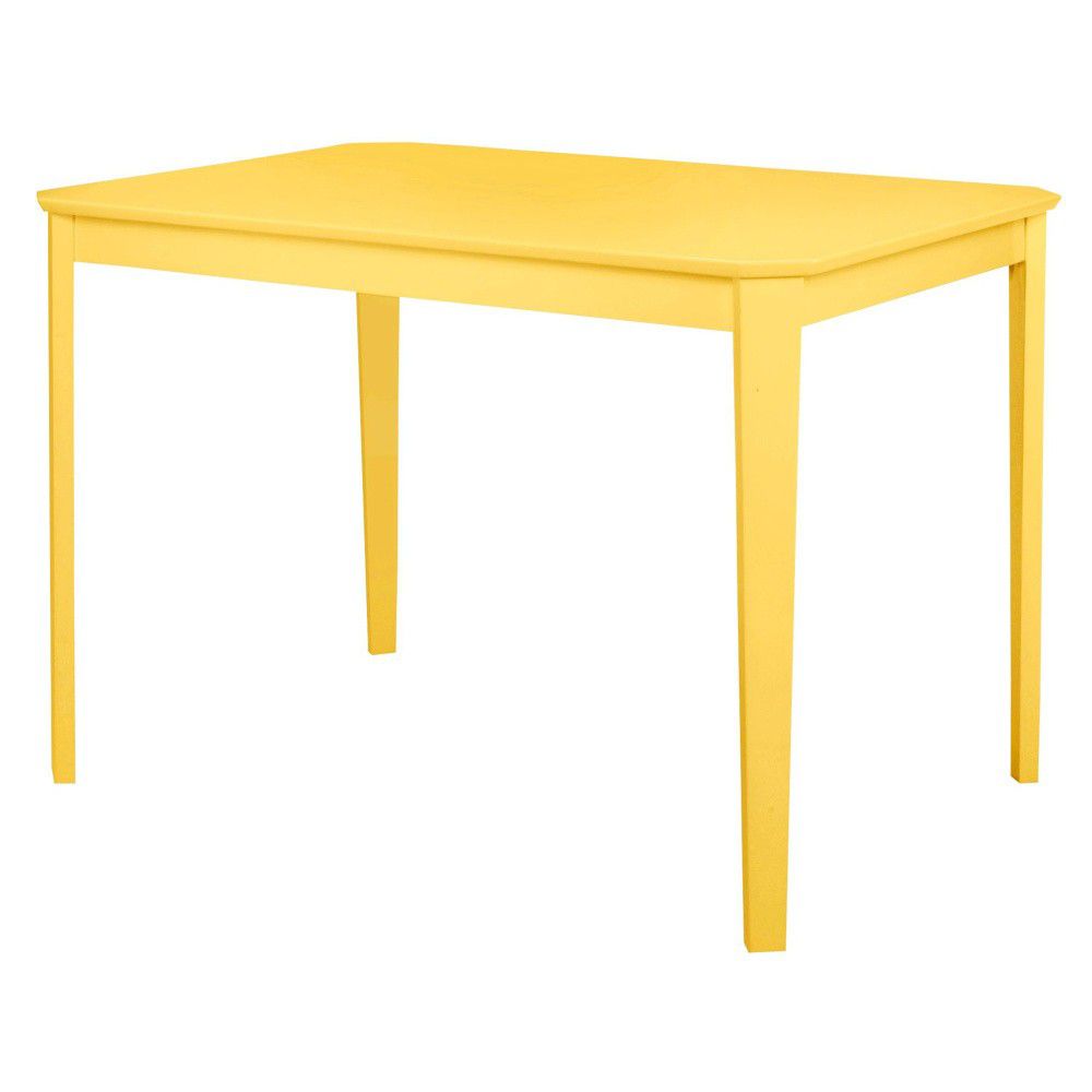 Žlutý jídelní stůl Støraa Trento, 110 x 75 cm - Bonami.cz