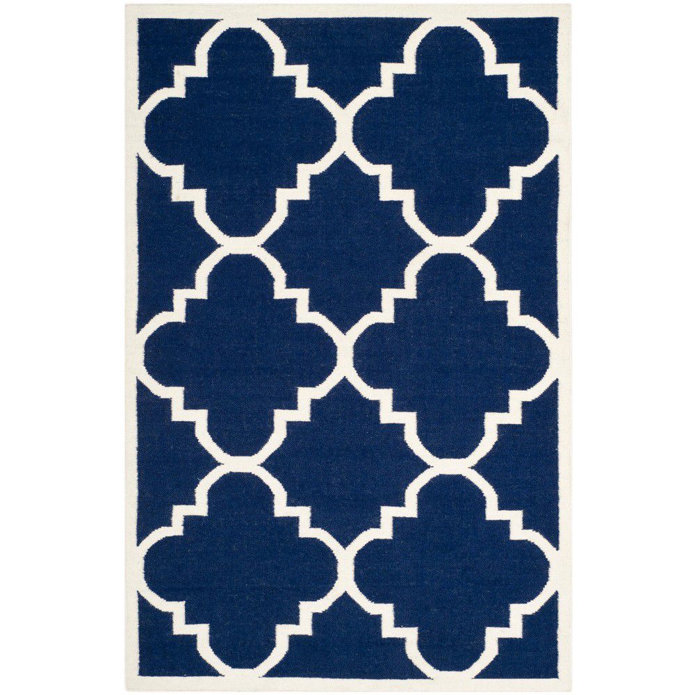 Modrý vlněný koberec Safavieh Alameda, 152 x 243 cm - Bonami.cz