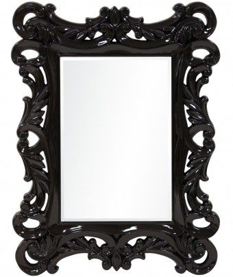 Černé barokní zrcadlo - AP - M-byt