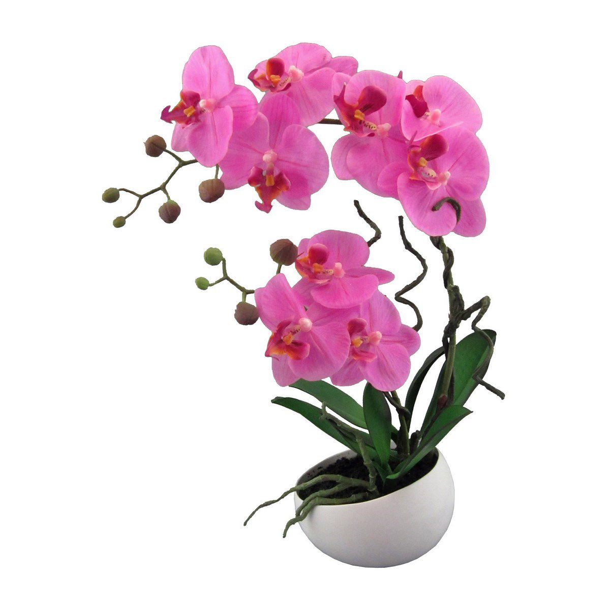 Umělá Orchidej v květináči růžová, 42 cm 115812-80 - 4home.cz