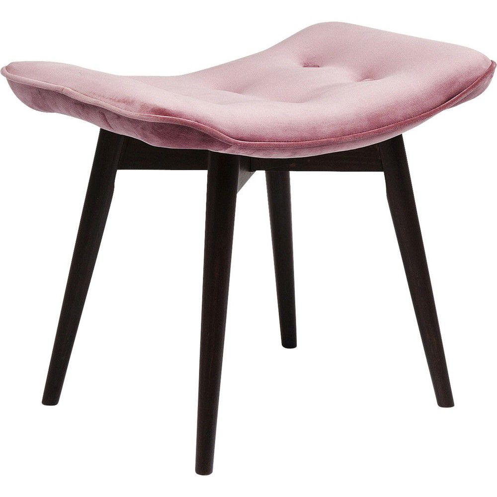 Růžová čalouněná stolička Vicky Velvet - KARE