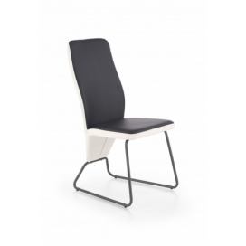 Halmar Jídelní židle K300, bílá/černá