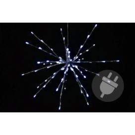 Nexos Vánoční osvětlení - meteorický déšť - studená bílá, 80 LED, 40 cm