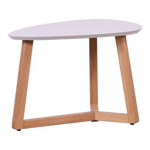 Konferenční stolek s růžovou deskou Artemob Marina, 33 x 50 cm - Bonami.cz