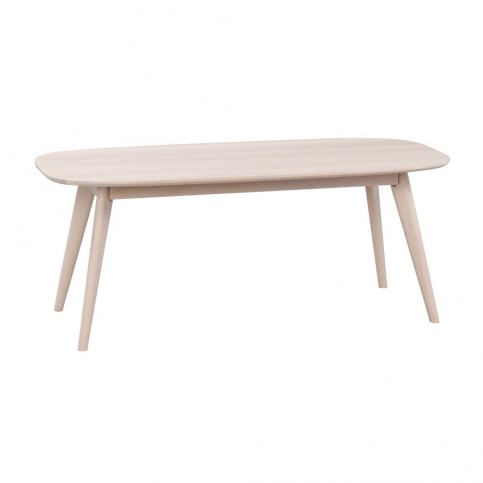 Konferenční stolek z běleného dubového dřeva Folke Yumi, 125 x 60 cm - Bonami.cz