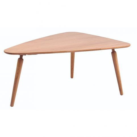 Přírodní konferenční stolek z dubového dřeva Folke Cappuccino, 85 x 50 x 114 cm - Bonami.cz
